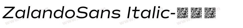 ZalandoSans Italic字体转换